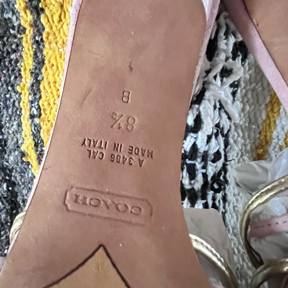Coach Pink Sandals size 8.5 - Picture 7 of 10